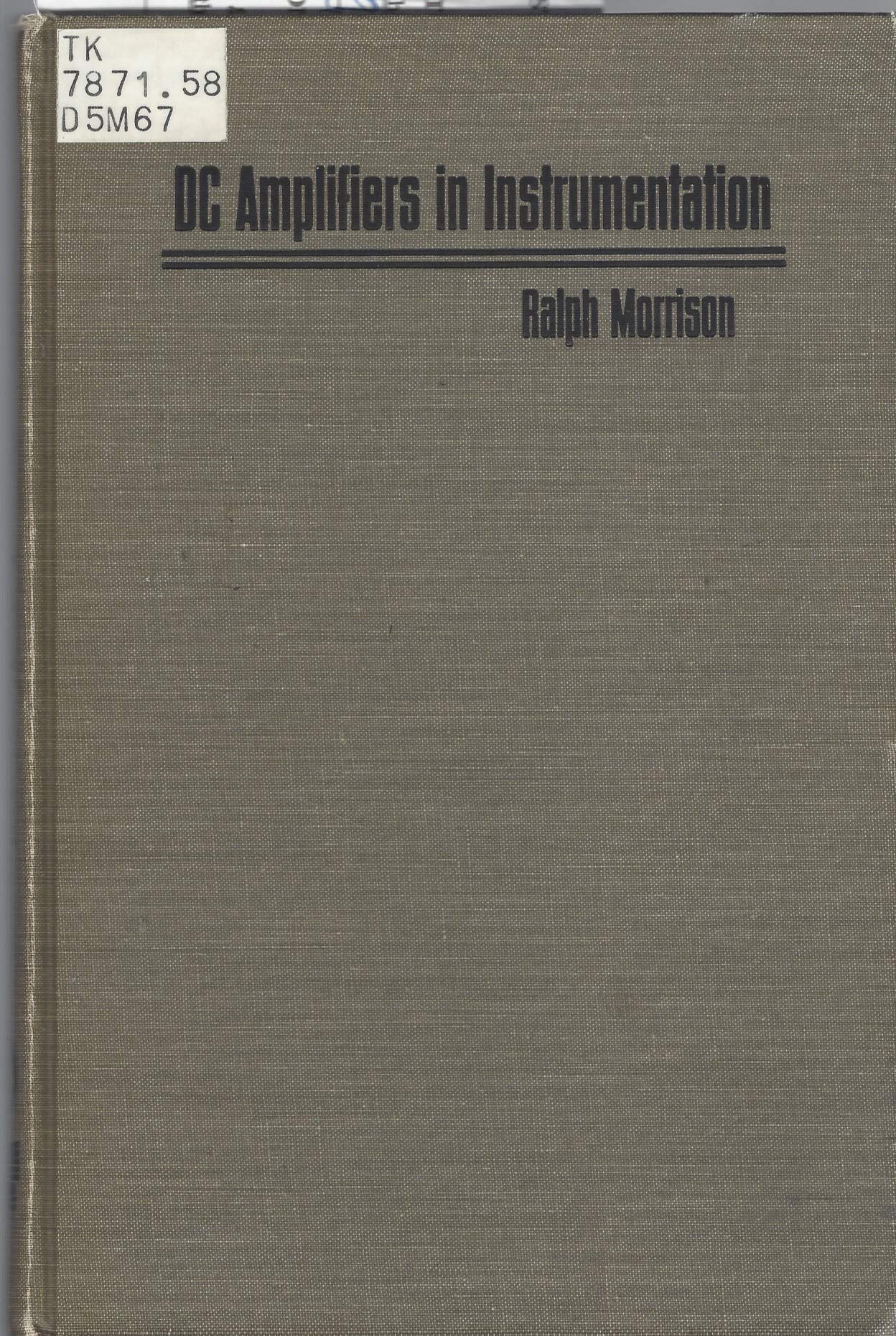 Dc Amplifiers In Instrumentation