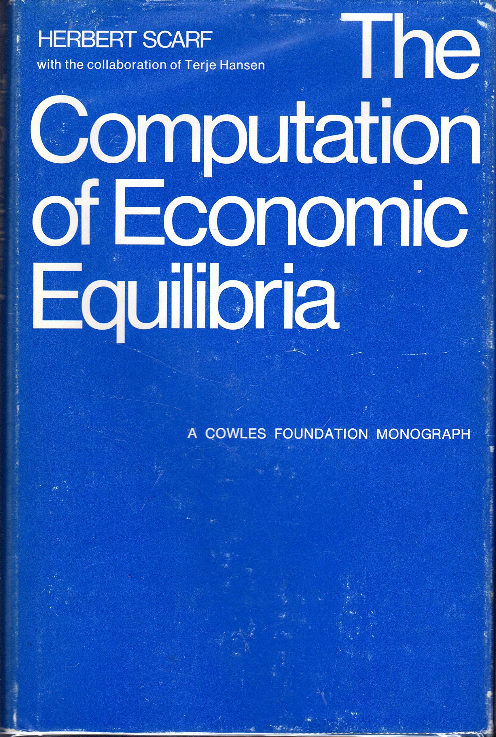 The Computation of Economic Equilibria (Cowles Foundation Monograph Series No. 24) (Cowles Foundation Monograph Series No. 24 Il,Used
