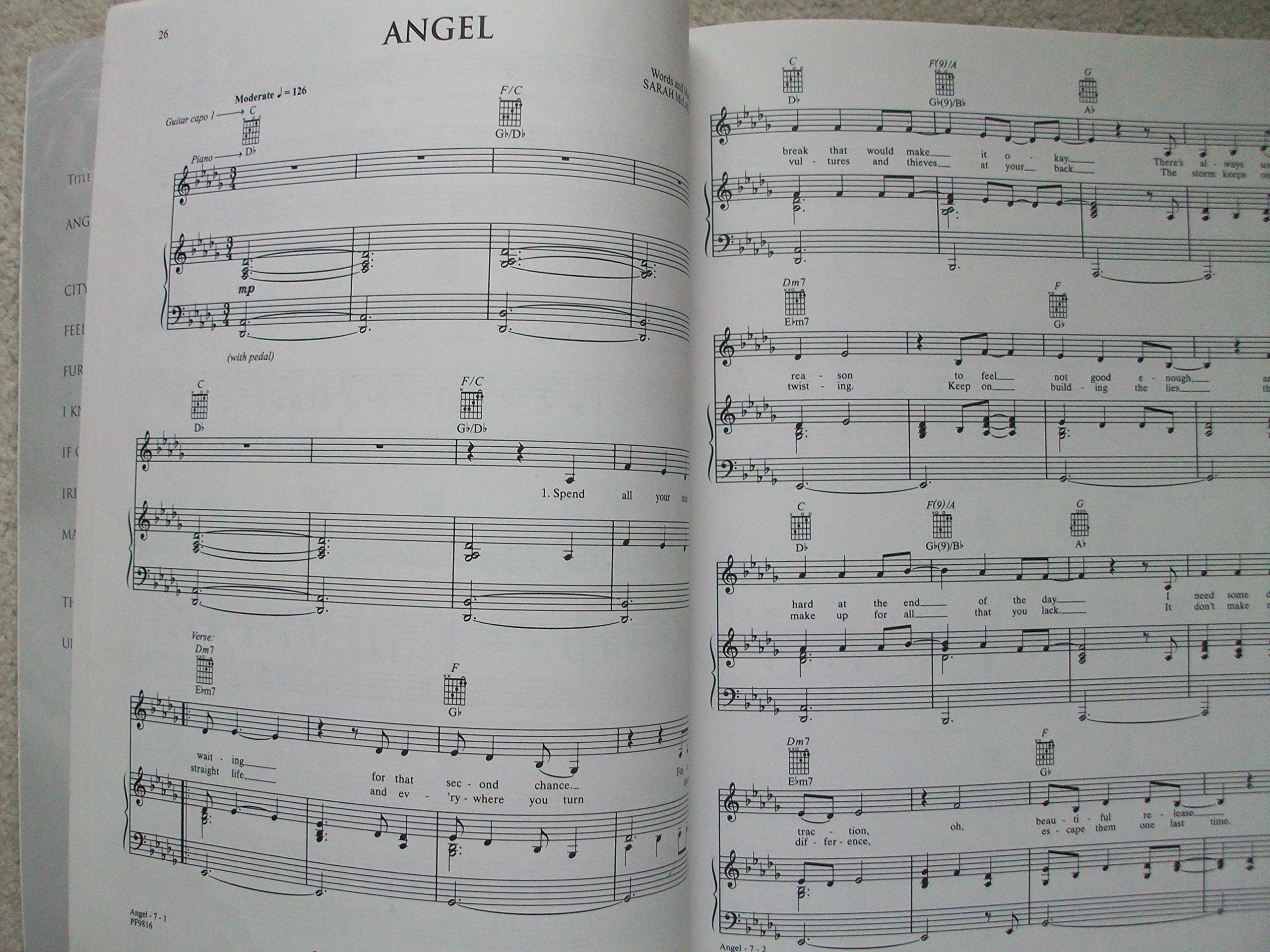 City of Angels (Soundtrack Selections): Piano/Vocal/Chords,Used
