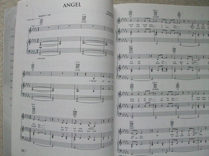 City of Angels (Soundtrack Selections): Piano/Vocal/Chords,Used