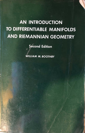An Introduction to Differentiable Manifolds and Riemannian Geometry (Pure and Applied Mathematics, Volume 120),New