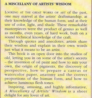 Miscellany Of Artist's Wisdom,Used