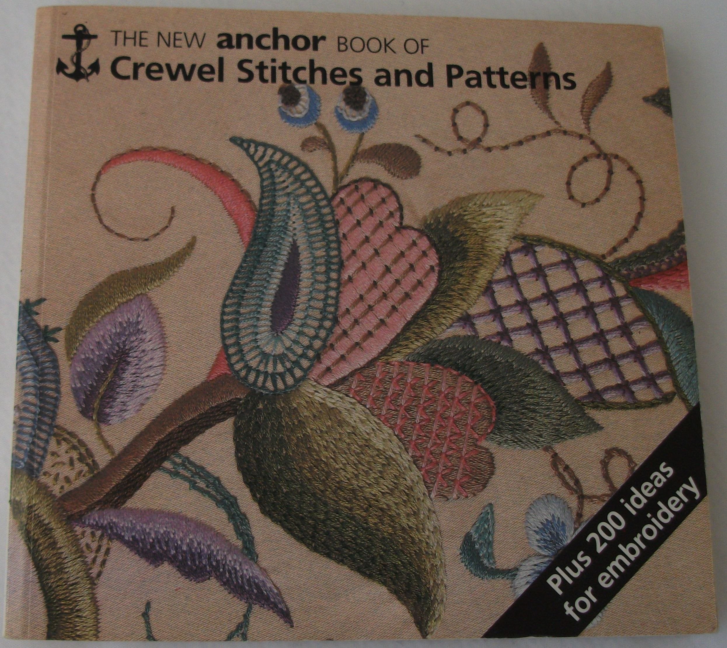 The New Anchor Book of Crewel Stitches and Patterns,Used