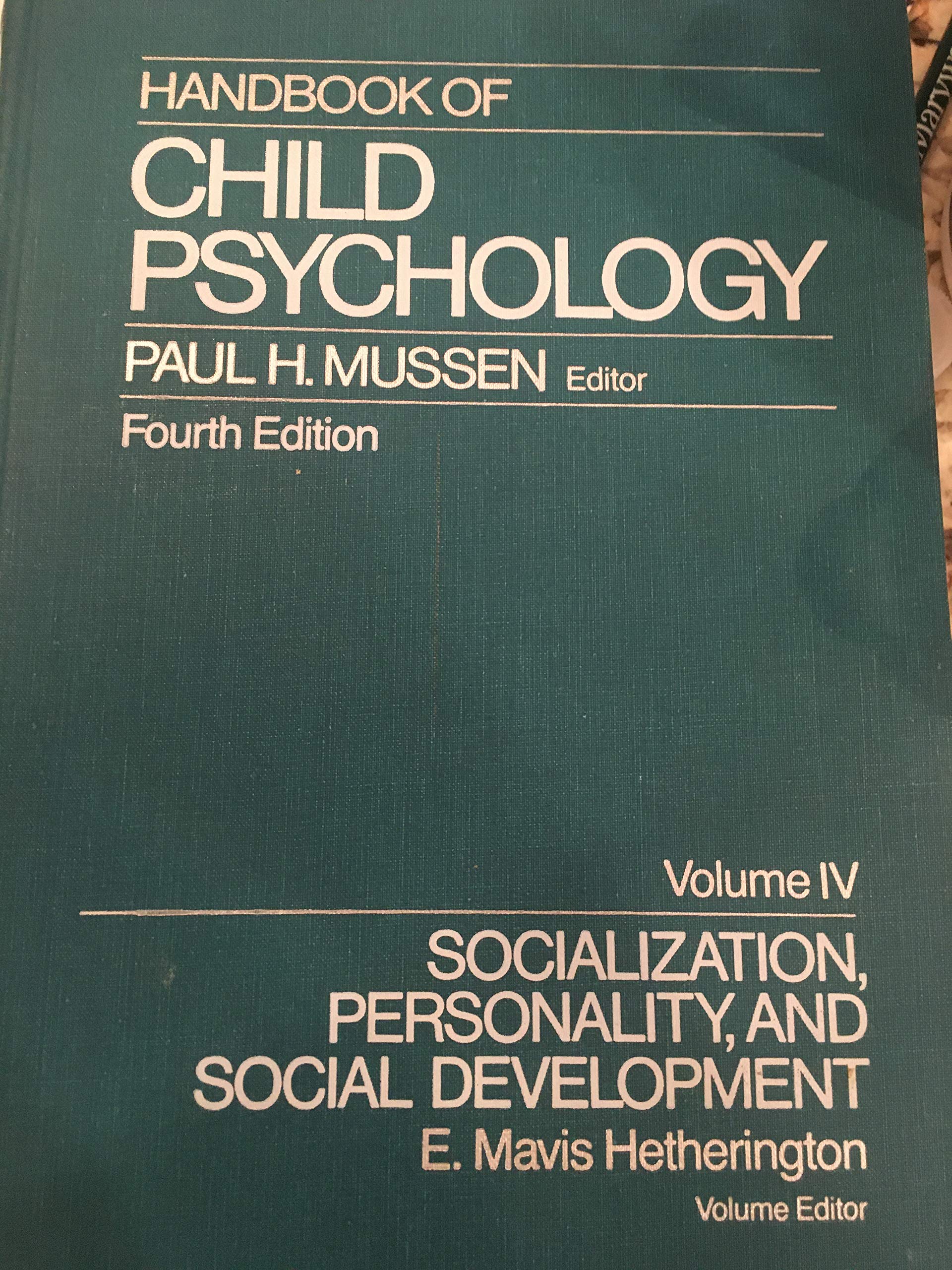 Handbook of Child Psychology, Socialization, Personality and Social Development (Volume 4),Used