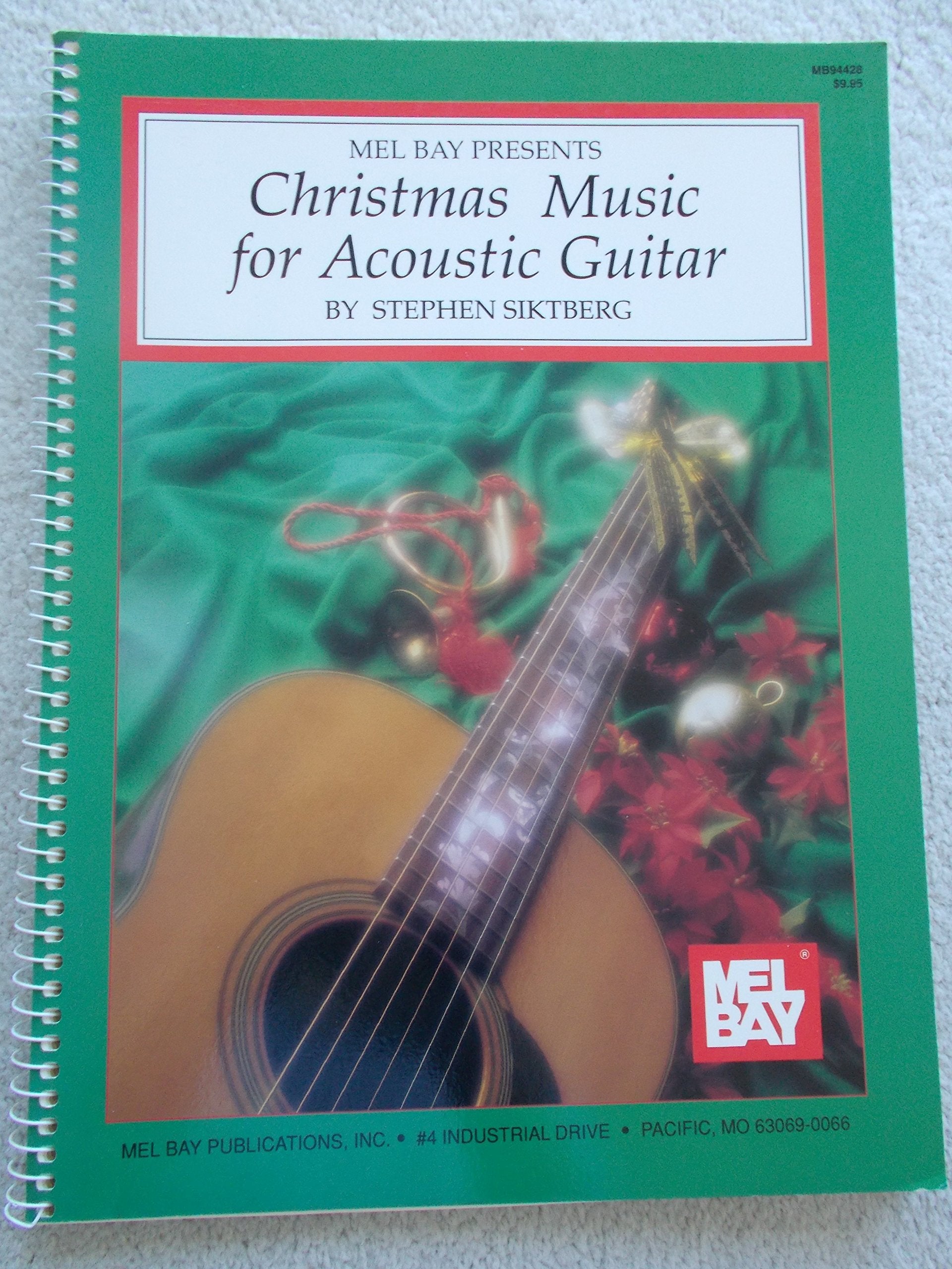 Mel Bay Christmas Music for Acoustic Guitar,Used