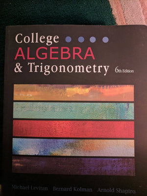 COLLEGE ALGEBRA+TRIGONOMETRY,Used