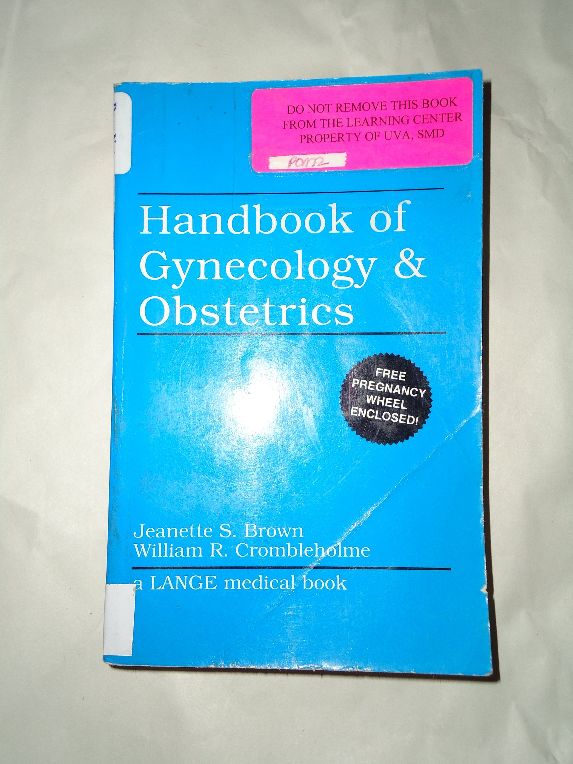 Handbook of Gynecology & Obstetrics,Used