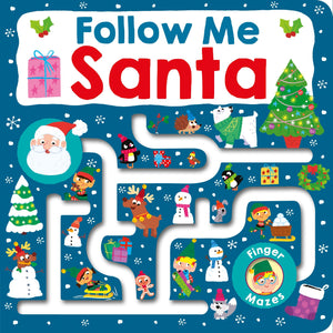 Maze Book: Follow Me Santa (Finger Mazes),New