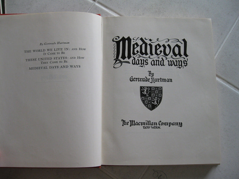 Medieval Days and Ways,Used