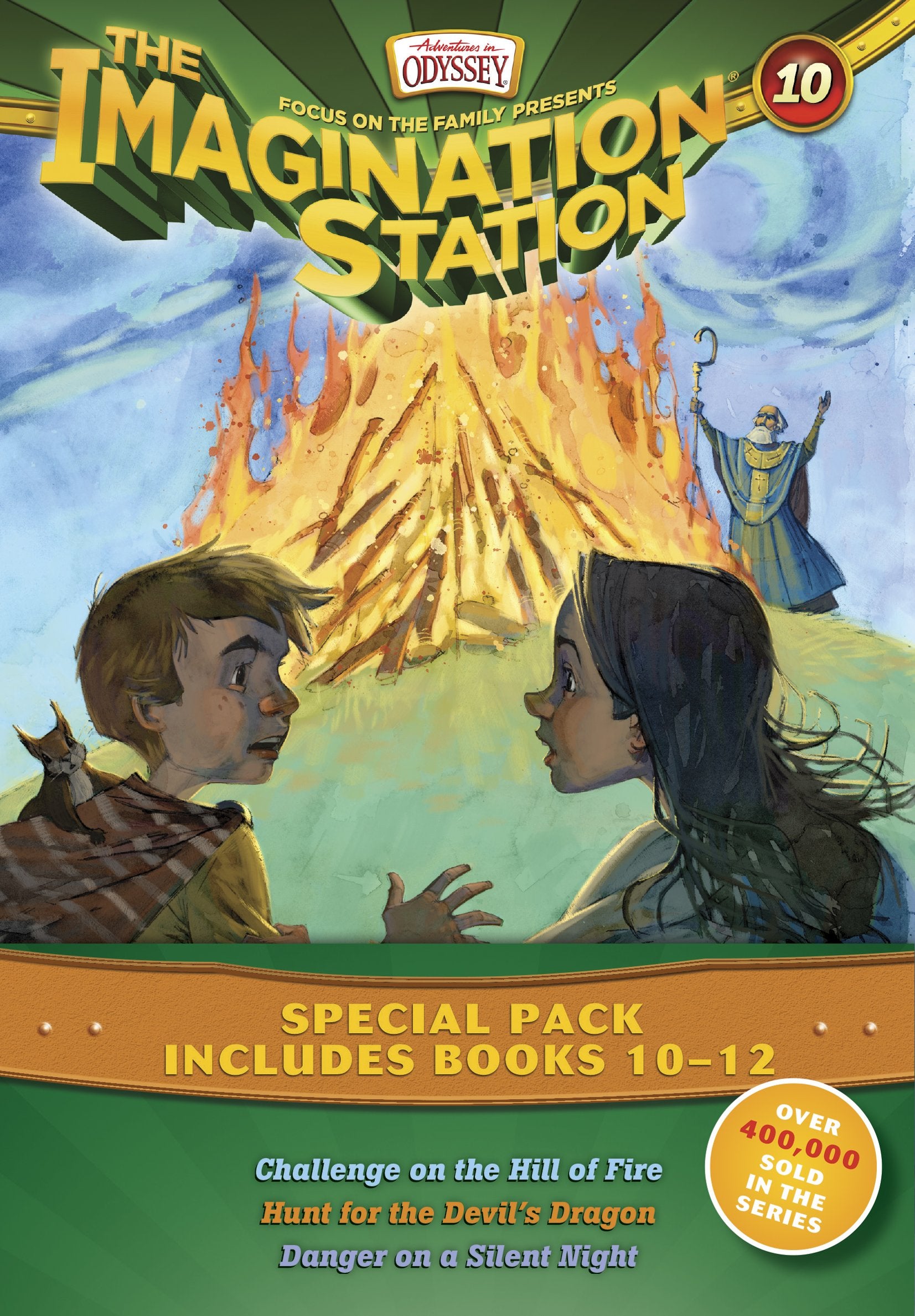 Imagination Station Books 3Pack: Challenge on the Hill of Fire / Hunt for the Devil's Dragon / Danger on a Silent Night (AIO Im,Used