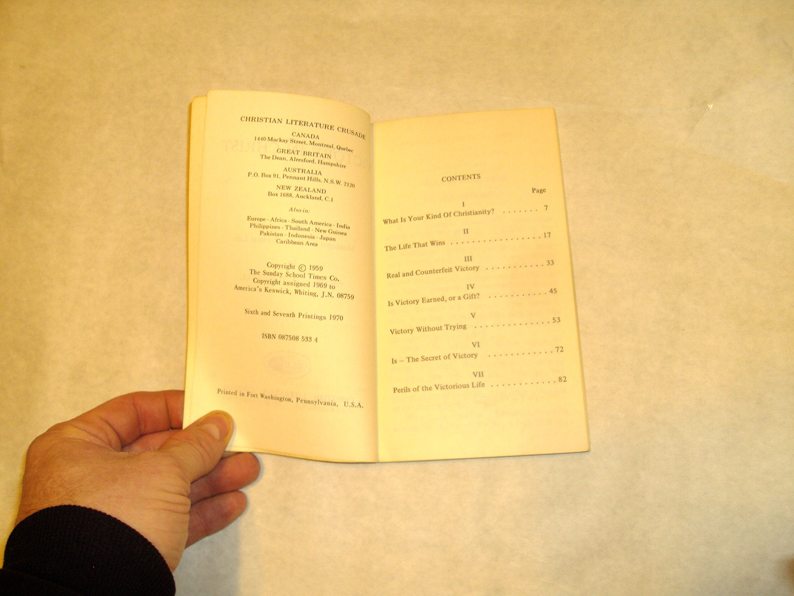 Victory in Christ,Used