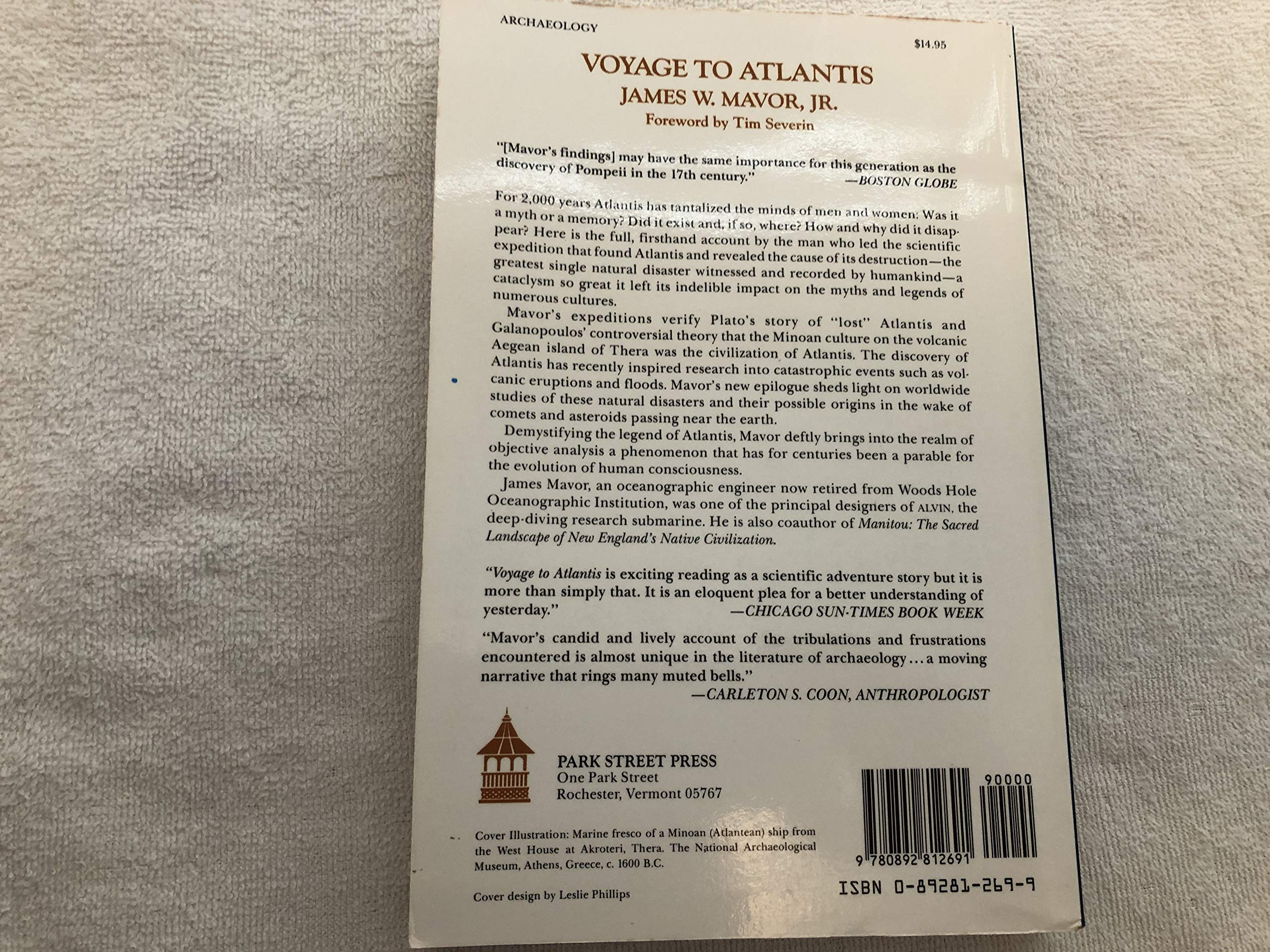 Voyage to Atlantis: A Firsthand Account of the Scientific Expedition to Solve the Riddle of the Ages,Used
