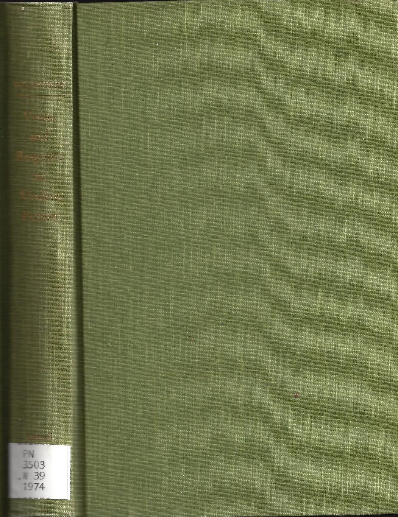 Vision and response in modern fiction,Used