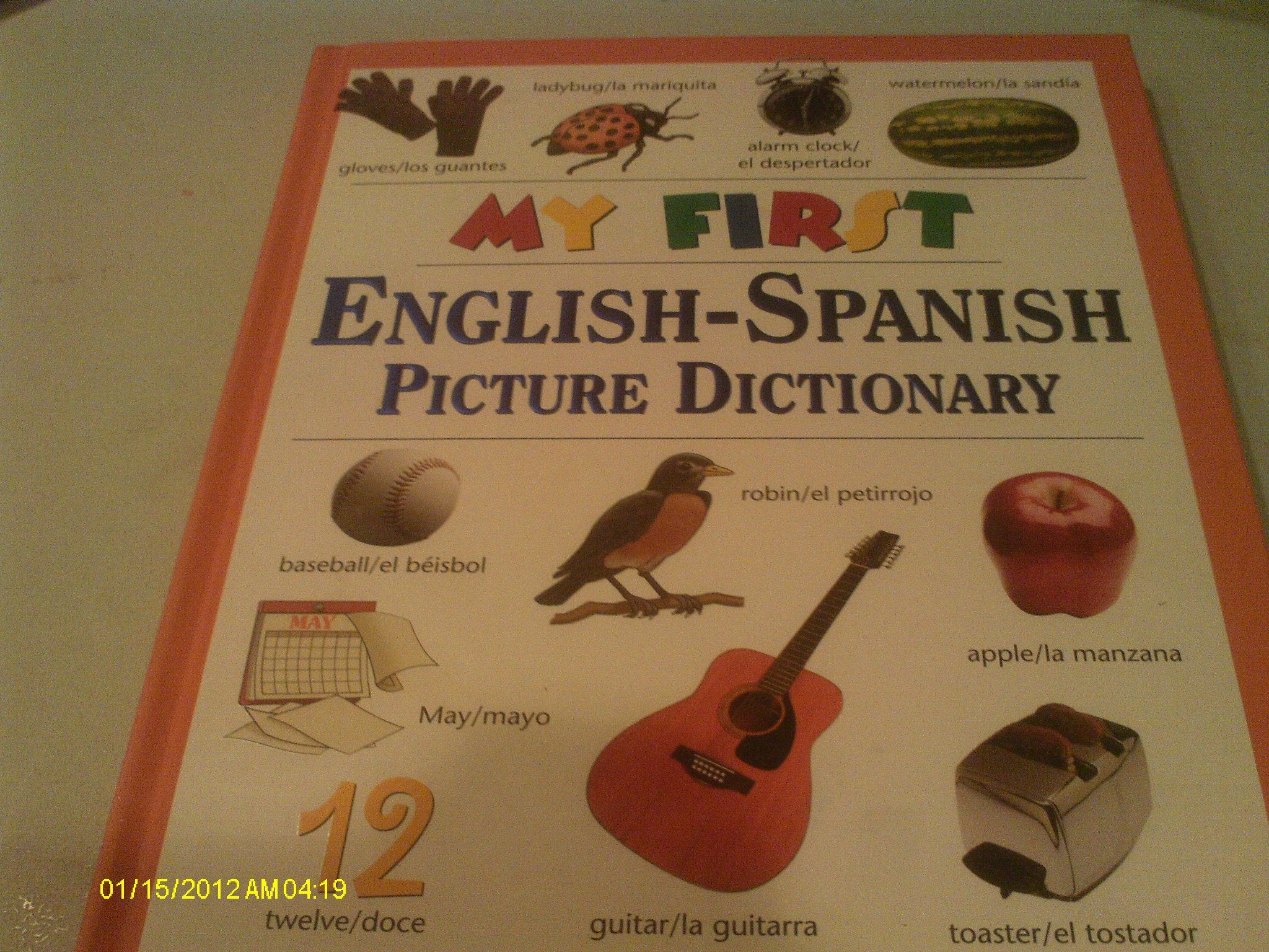 My First EnglishSpanish Picture Dictionary,New