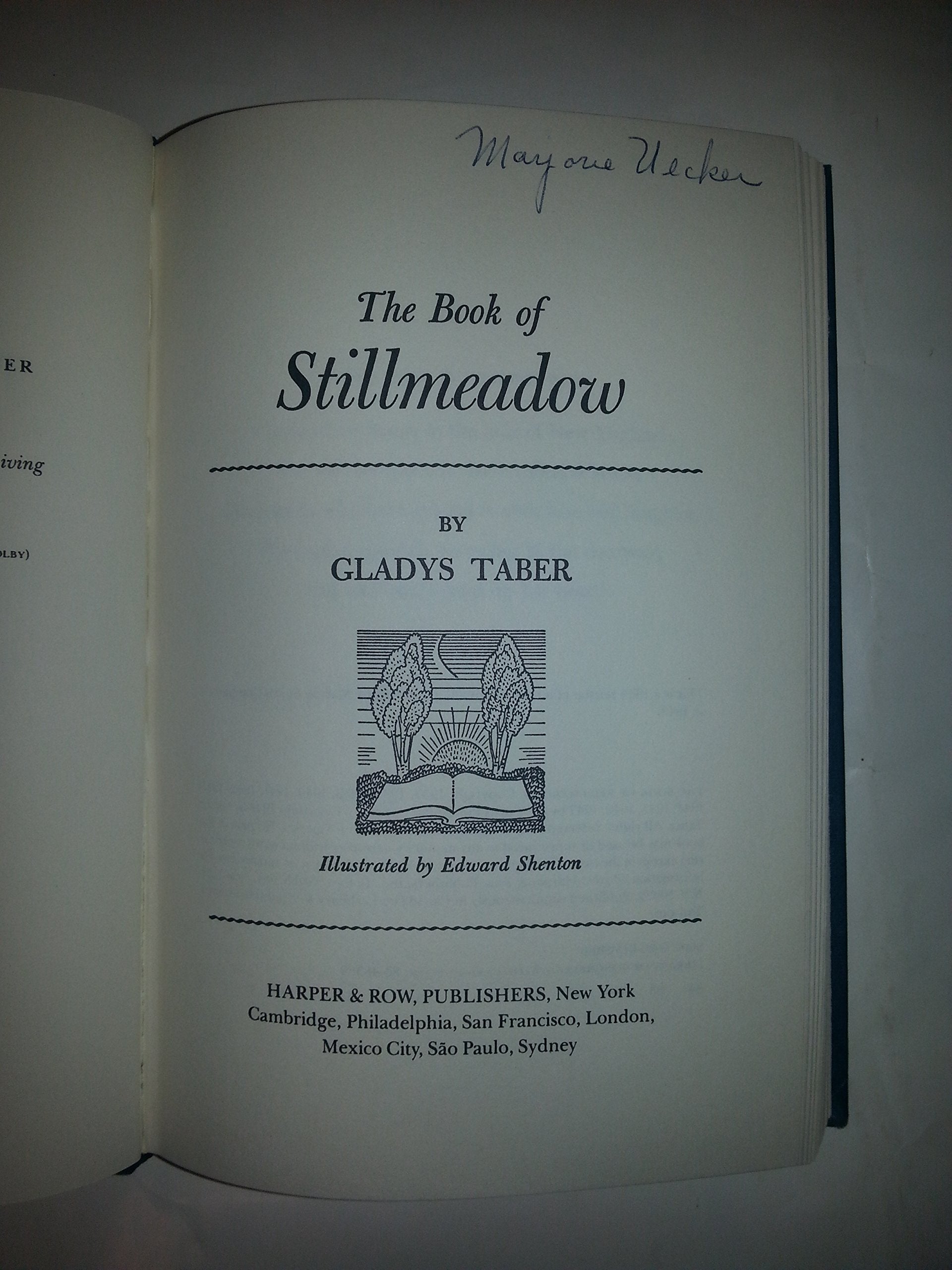 The Book Of Stillmeadow,Used