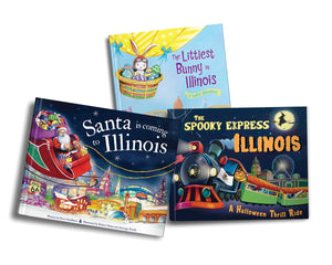 Illinois Books for Kids Gift Set,Used