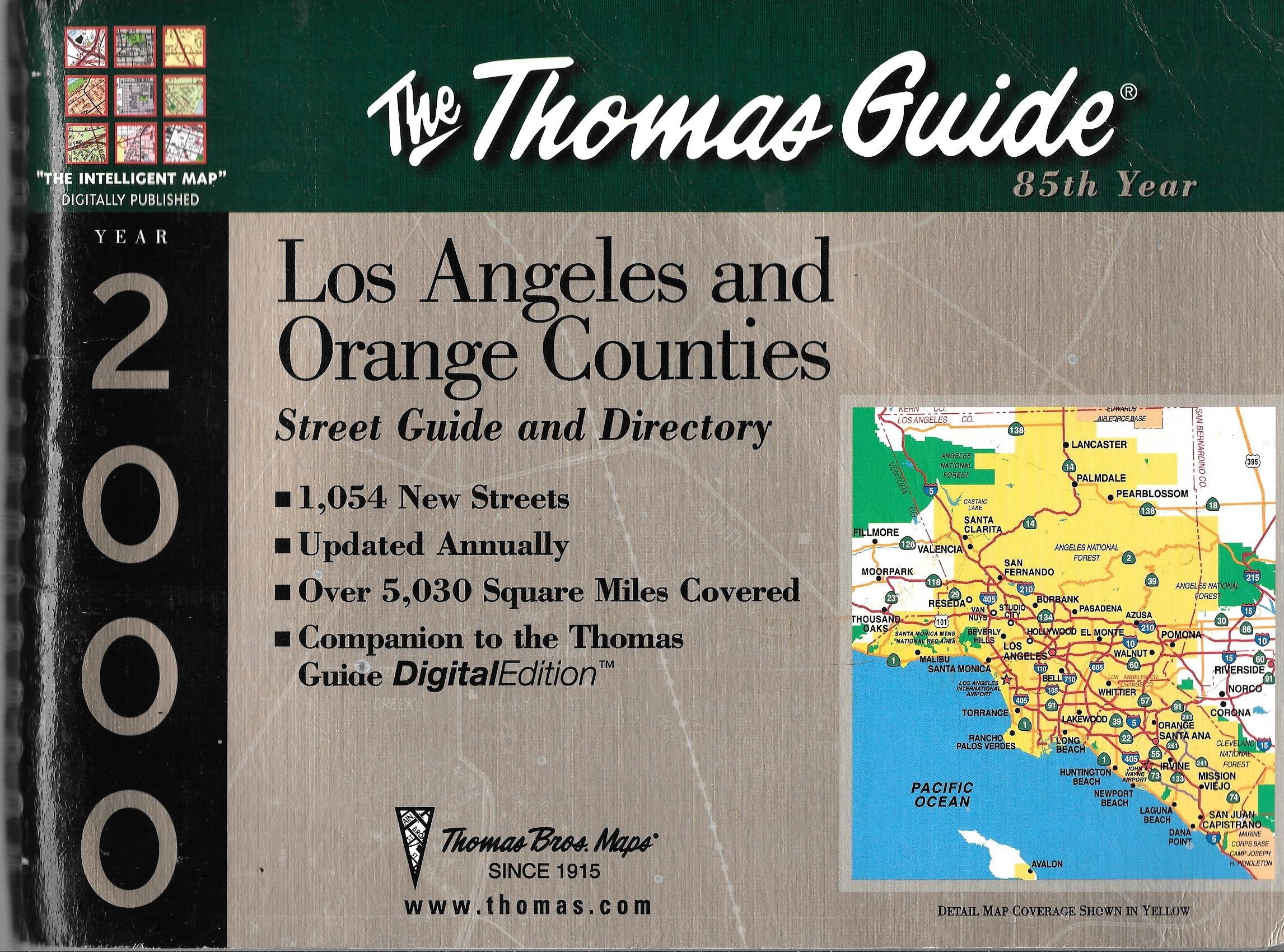 Thomas Brothers Maps Thomas Guide 2000 Los Angeles & Orange Counties Street Directory