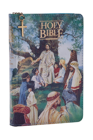 KJV Classic Children's Bible, Seaside Edition, Fullcolor Illustrations with Zipper (Hardcover): Holy Bible, King James Version,New