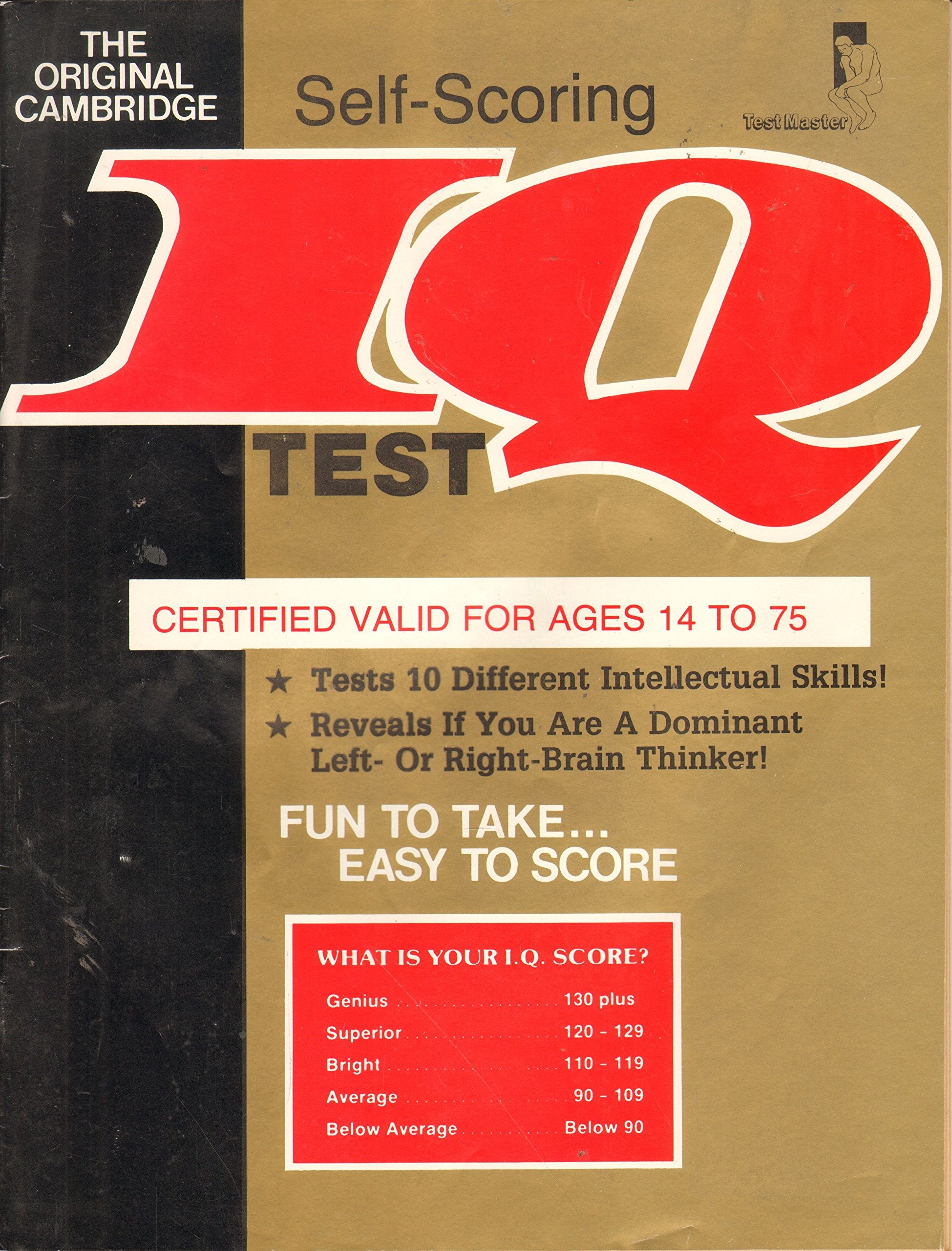 Cambridge Self Scoring Iq Test