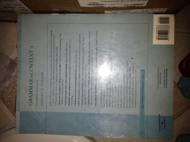Grammar in Context 1, Fourth Edition (Student Book),Used