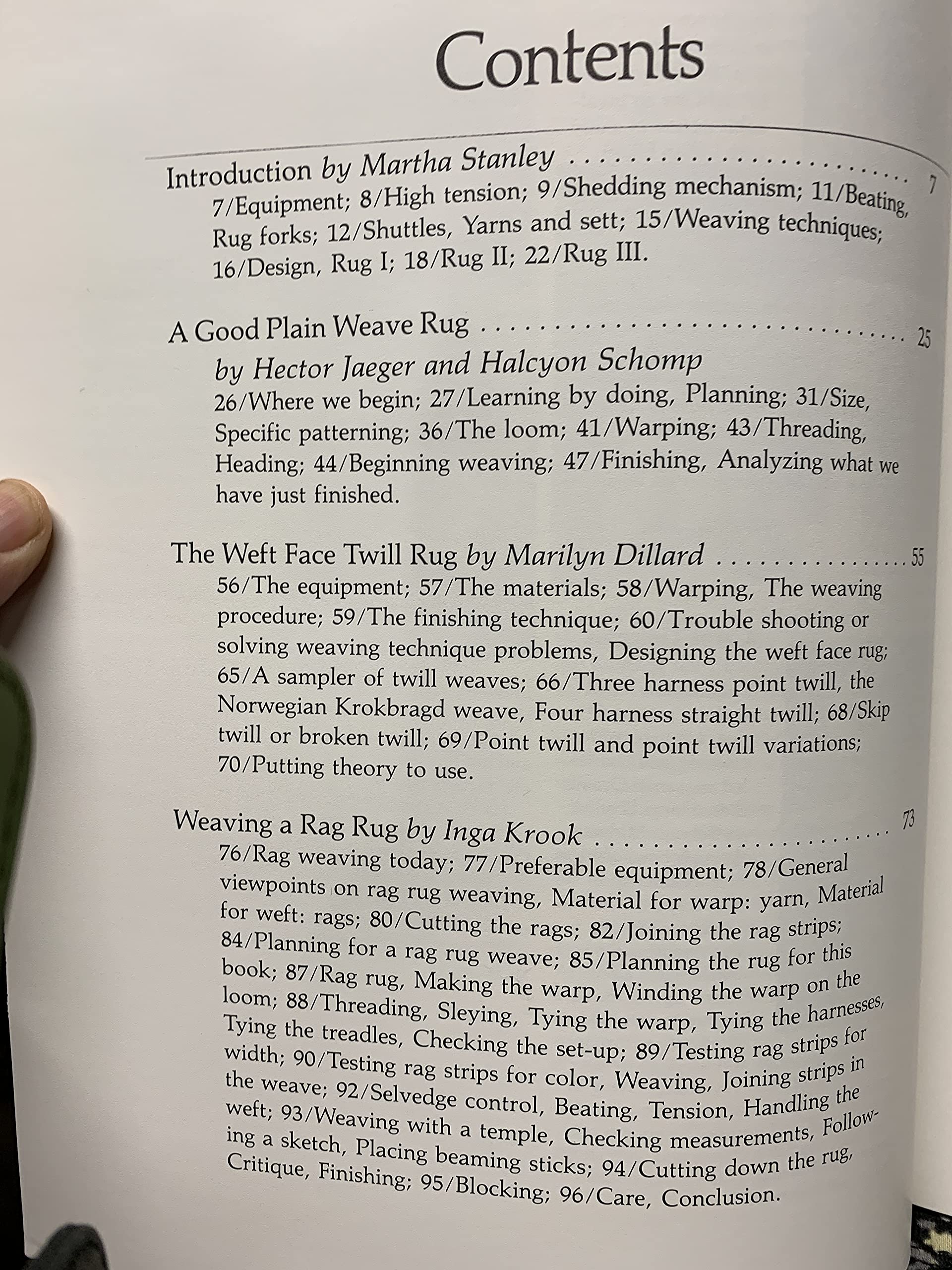 Rug Weaver's Source Book,New