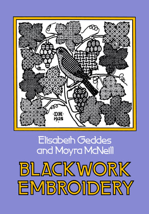 Blackwork Embroidery (Dover Crafts: Embroidery & Needlepoint),New