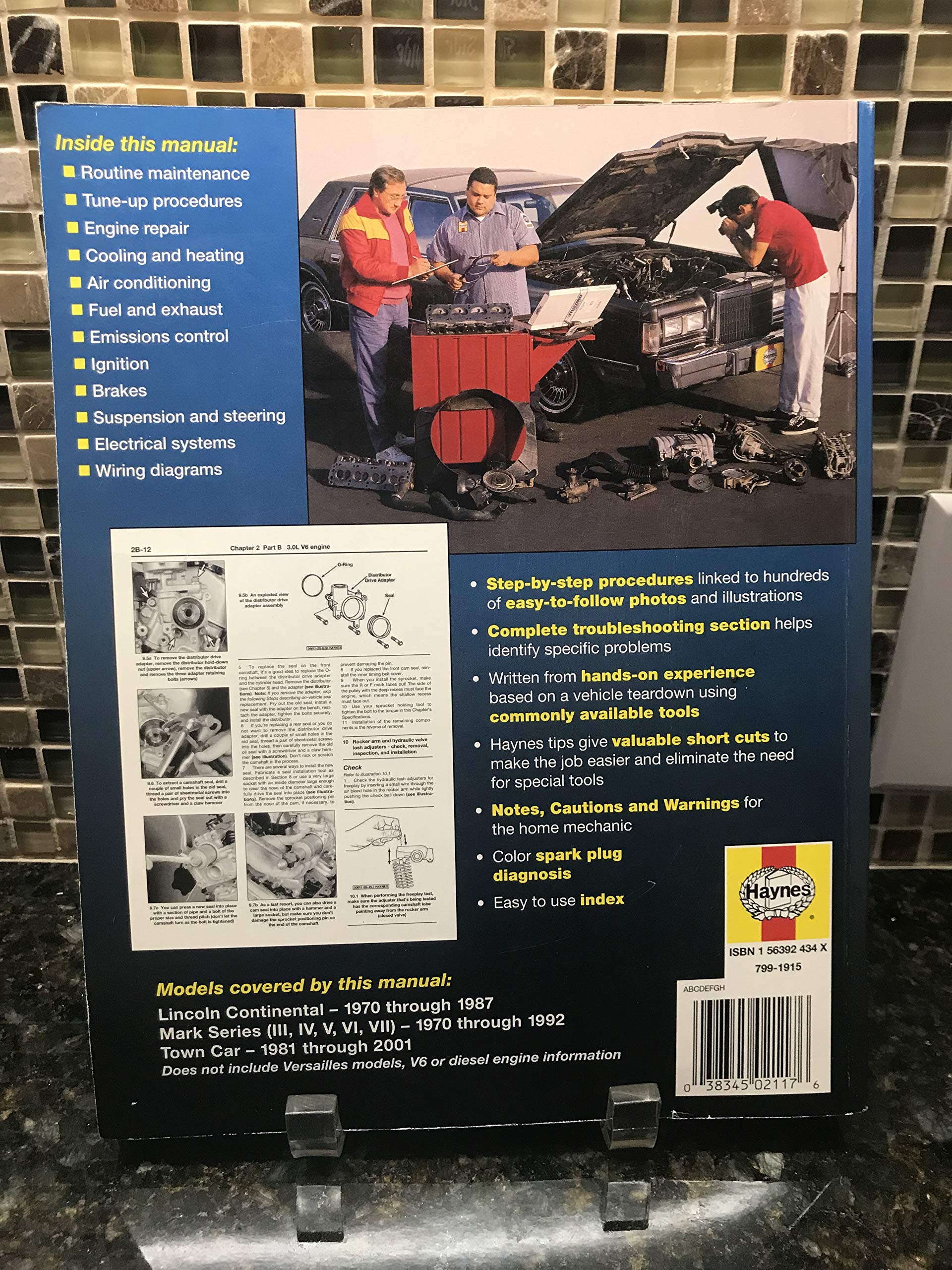 Lincoln Towncar, 19812001; Continental, 197087; and Mark Series, 1970 1992 (Haynes Manuals),Used