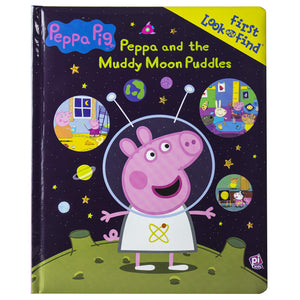 Peppa Pig  Peppa and the Muddy Moon Puddles  First Look and Find Activity Book  PI Kids,Used