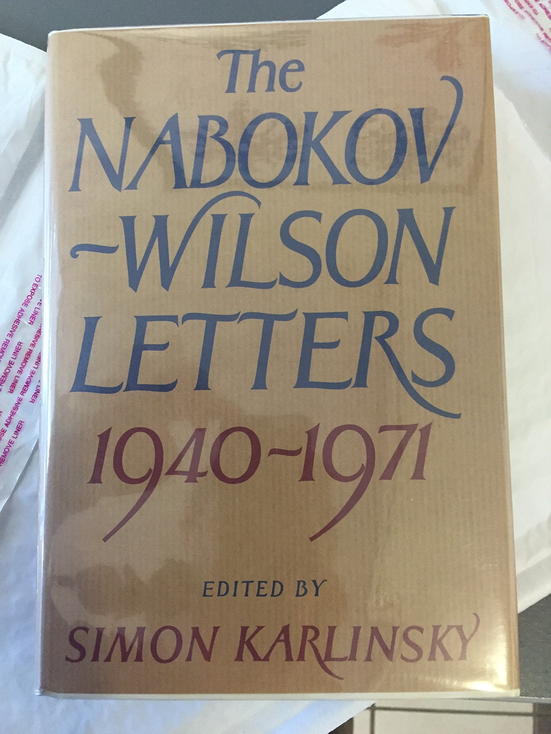 The Nabokovwilson Letters: Correspondence Between Vladimir Nabokov And Edmund Wilson 19401971,Used
