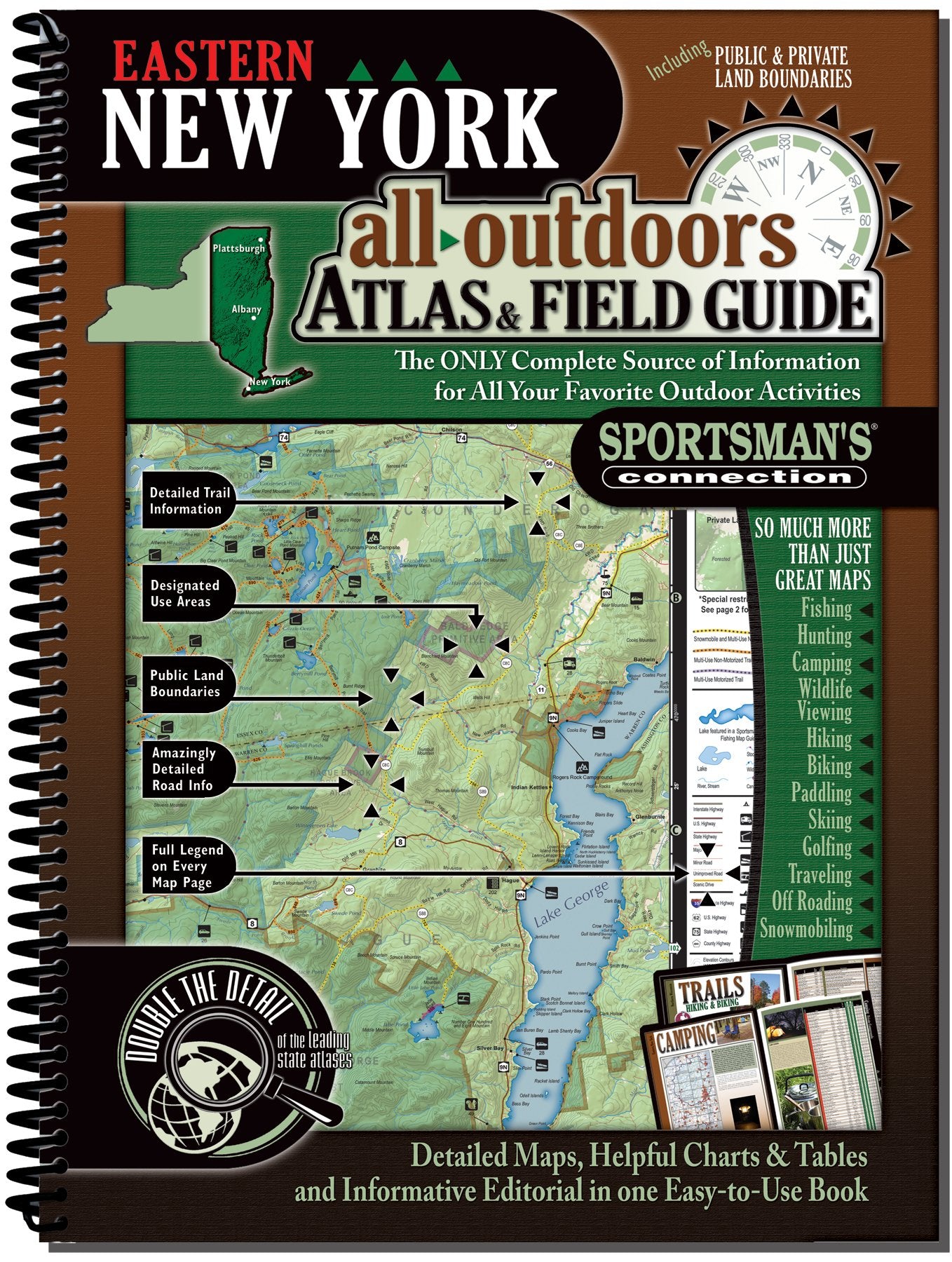 Sportsmans Connection Eastern New York All Outdoor Atlas,Used