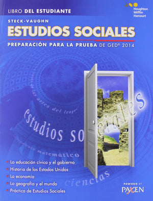 SteckVaughn Estudios Sociales: Preparacion para la prueba de GED 2014 (Libro Del Estudiante) (Spanish Edition),New