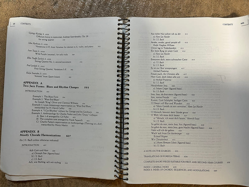 Anthology for Musical Analysis, Postmodern Update,Used
