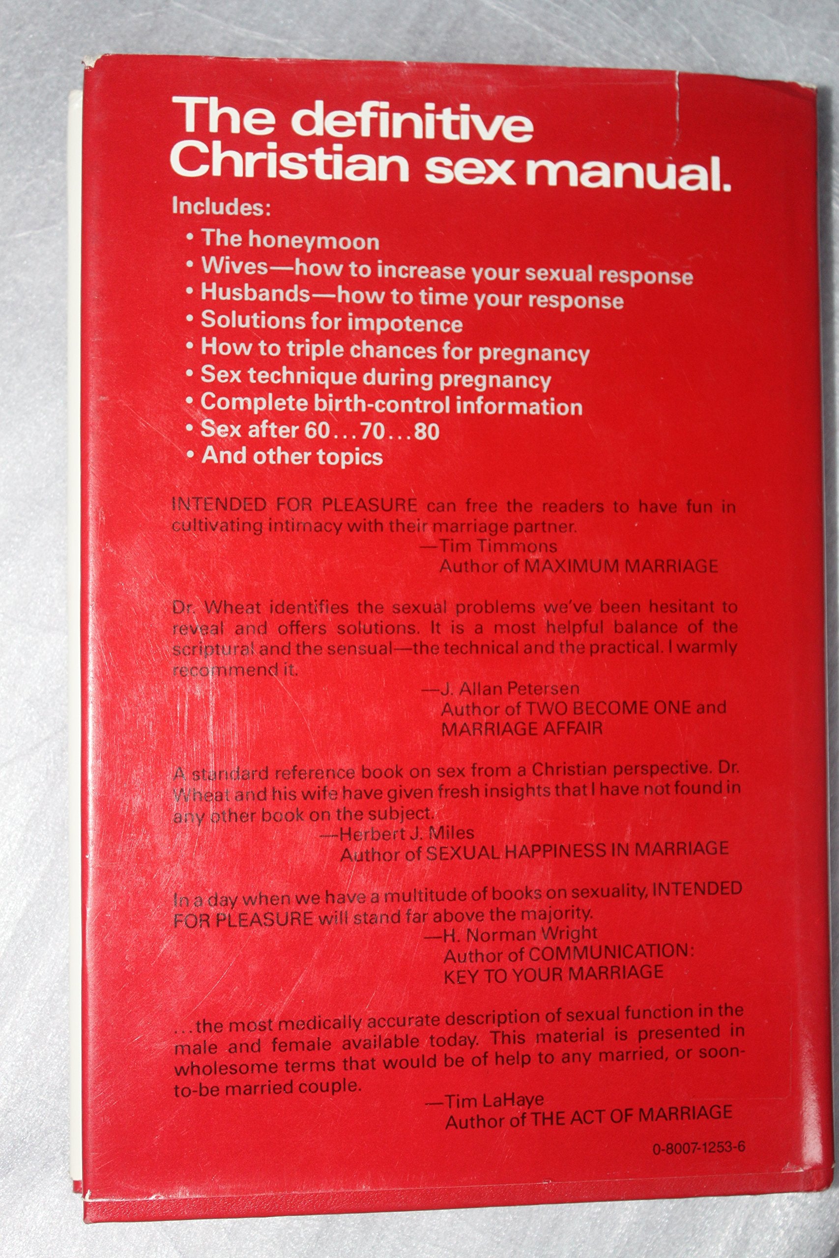 Intended for Pleasure: Sex Technique and Sexual Fulfillment in Christian Marriage,Used
