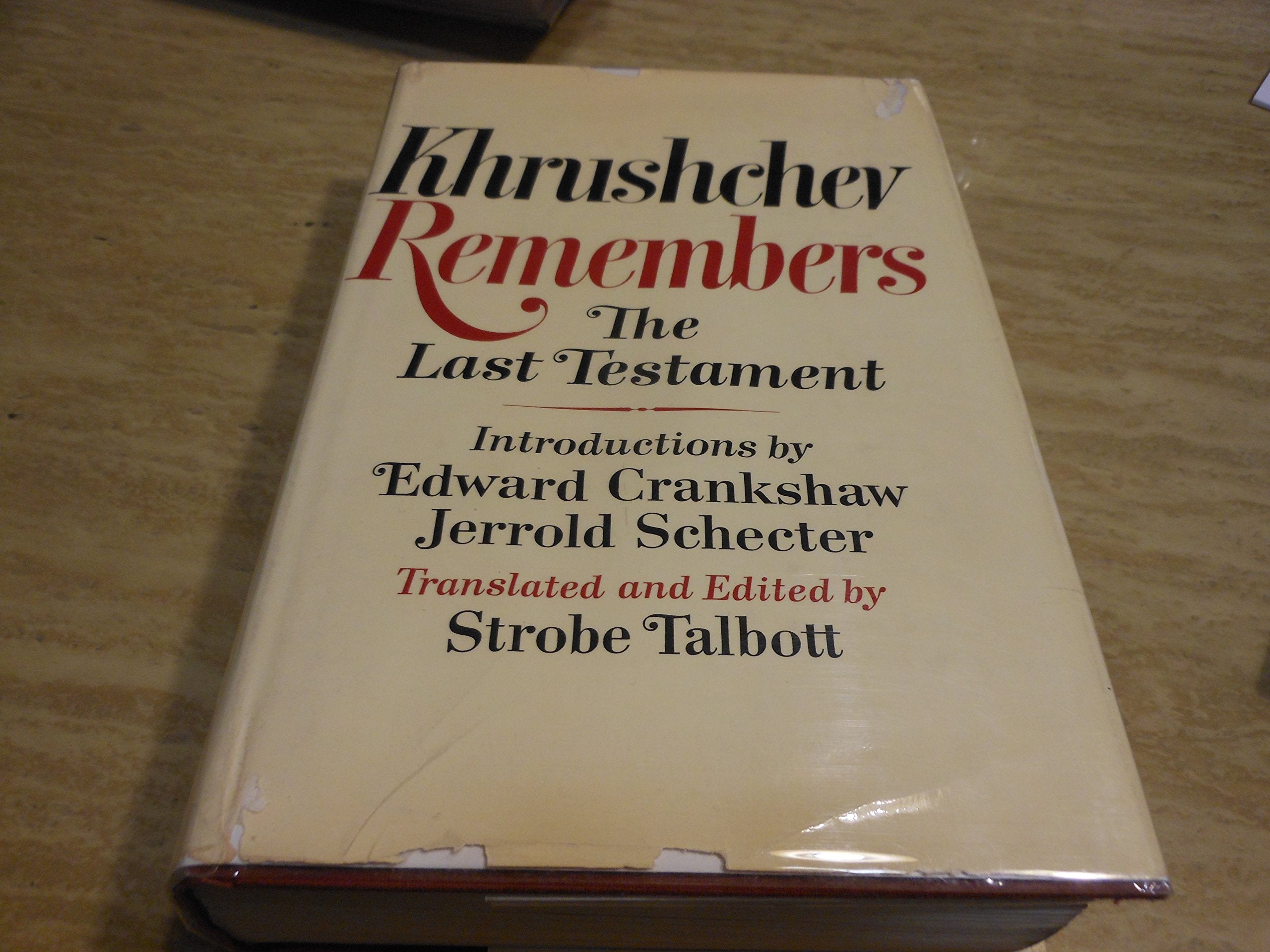 Khrushchev Remembers: The Last Testament (Illustrated),Used