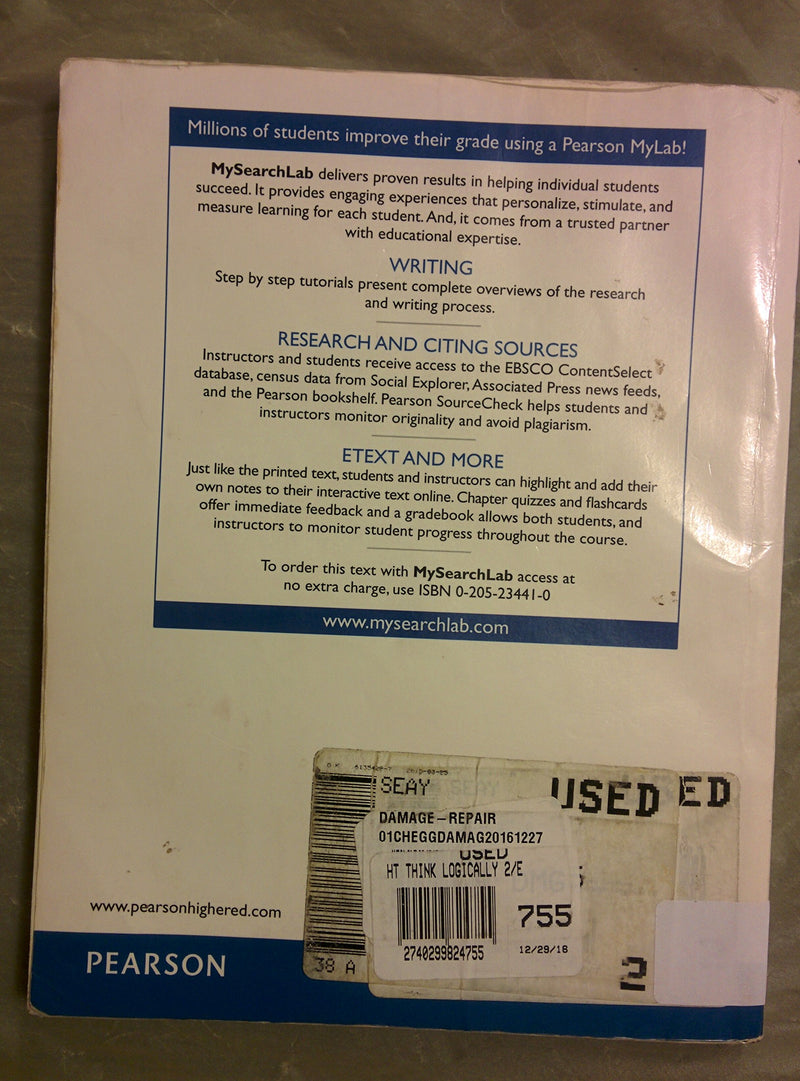 How to Think Logically,Used