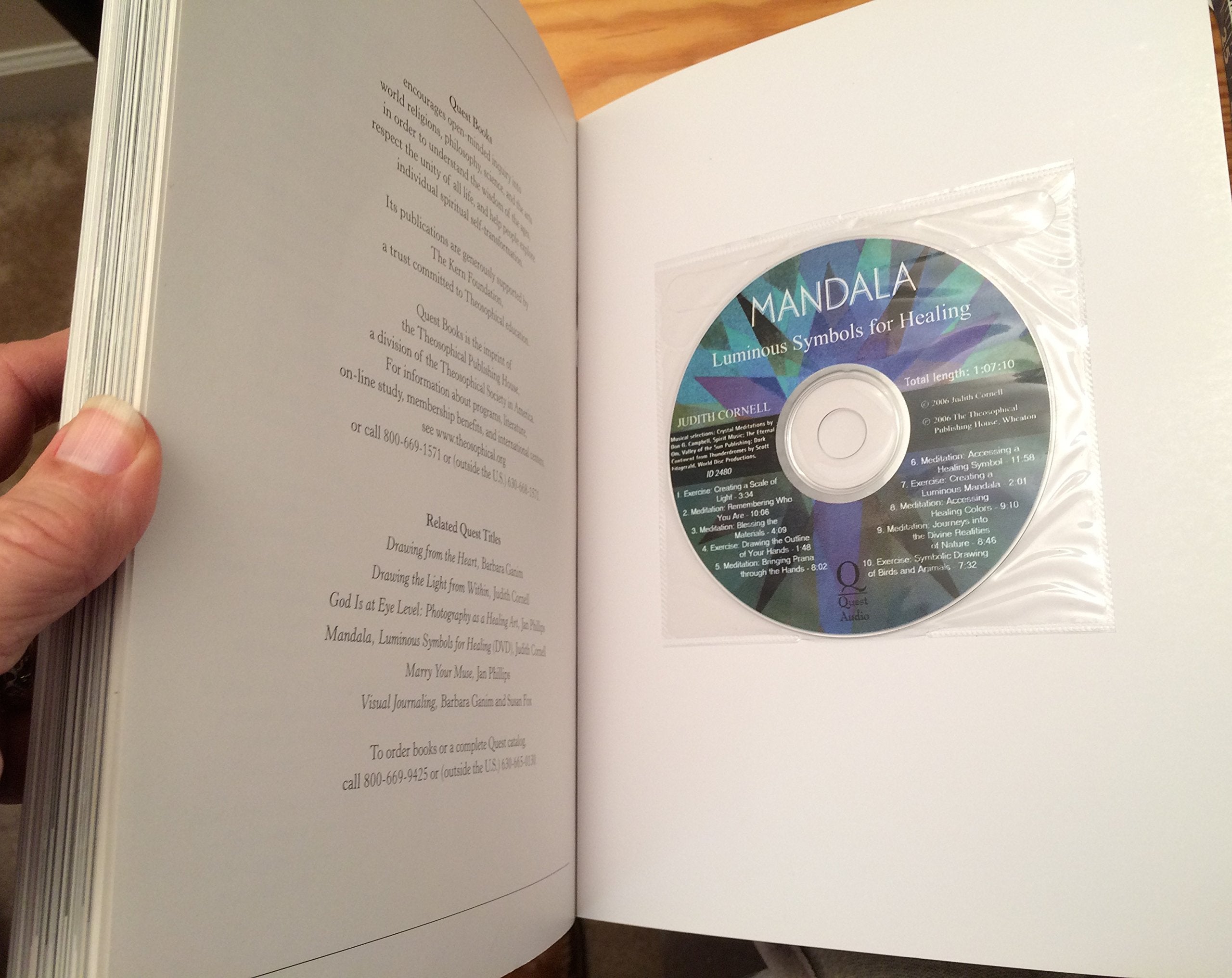 Mandala: Luminous Symbols For Healing, 10Th Anniversary Edition With A New Cd Of Meditations And Exercises,Used