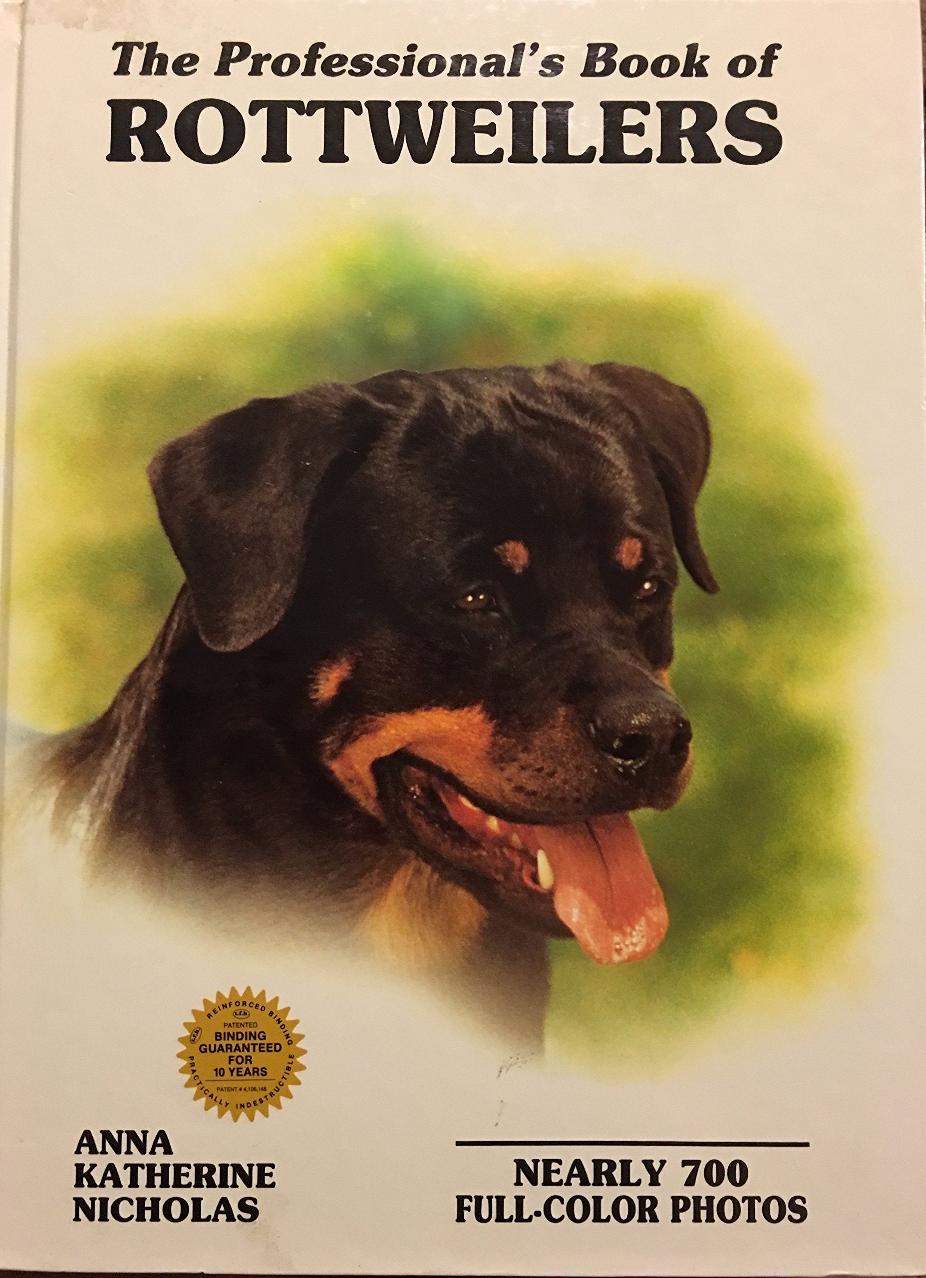 The Professional'S Book Of Rottweilers (Professional Book Of Series),Used