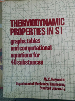 Thermodynamic properties in SI: Graphs, tables, and computational equations for forty substances,Used
