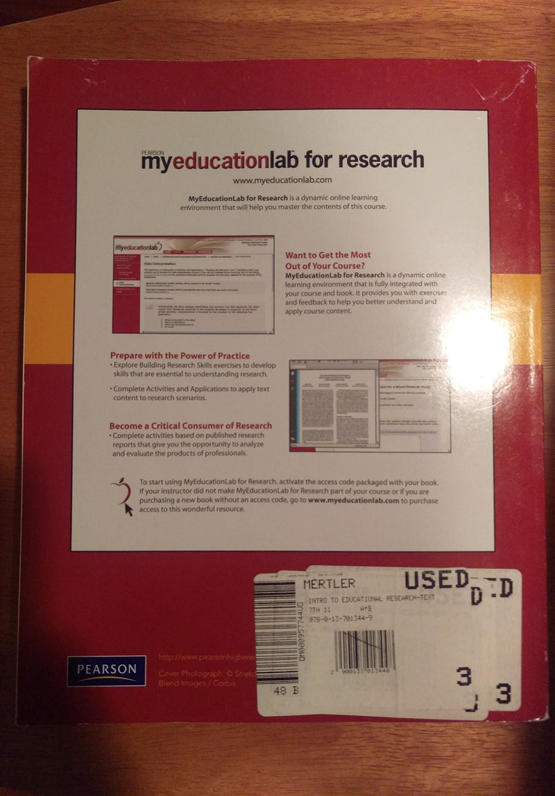 Introduction To Educational Research (7Th Edition),Used