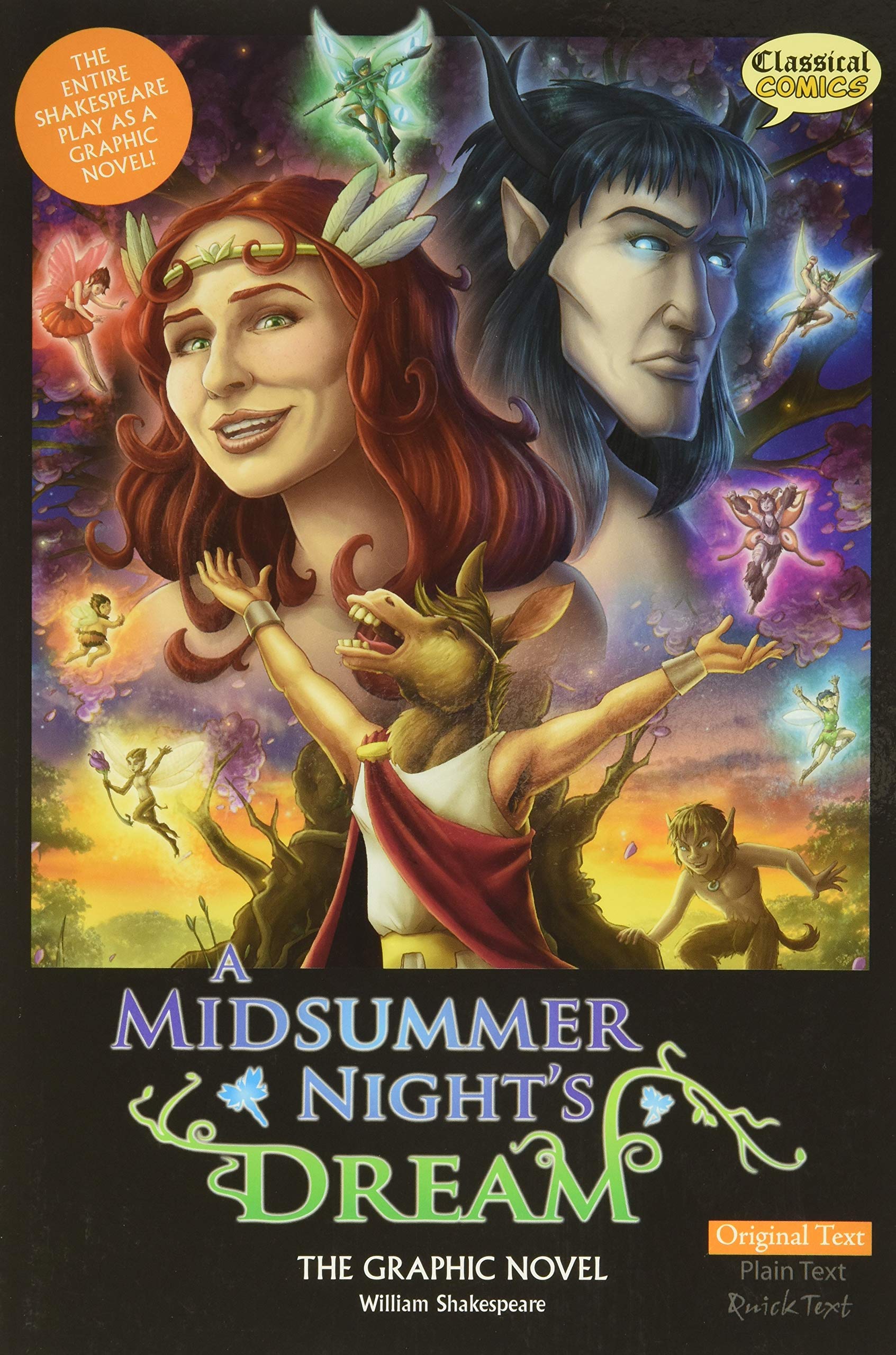 A Midsummer Night's Dream The Graphic Novel: Original Text (Classical Comics),Used