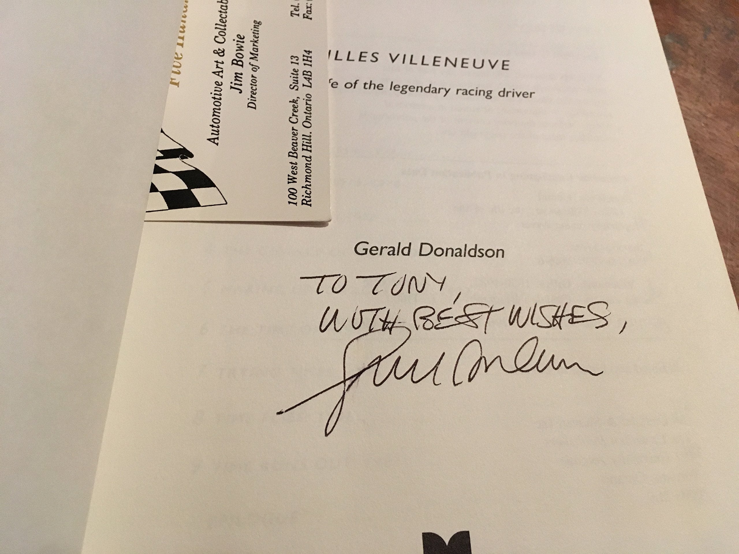 Gilles Villeneuve,Used