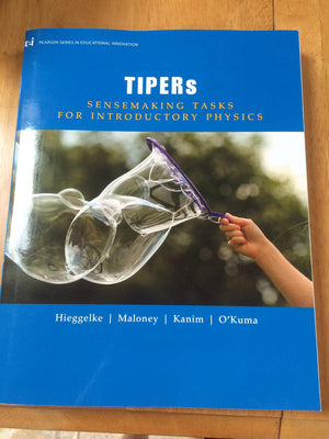 Tipers: Sensemaking Tasks For Introductory Physics (Ei Pearson Series In Educational Innovation),New