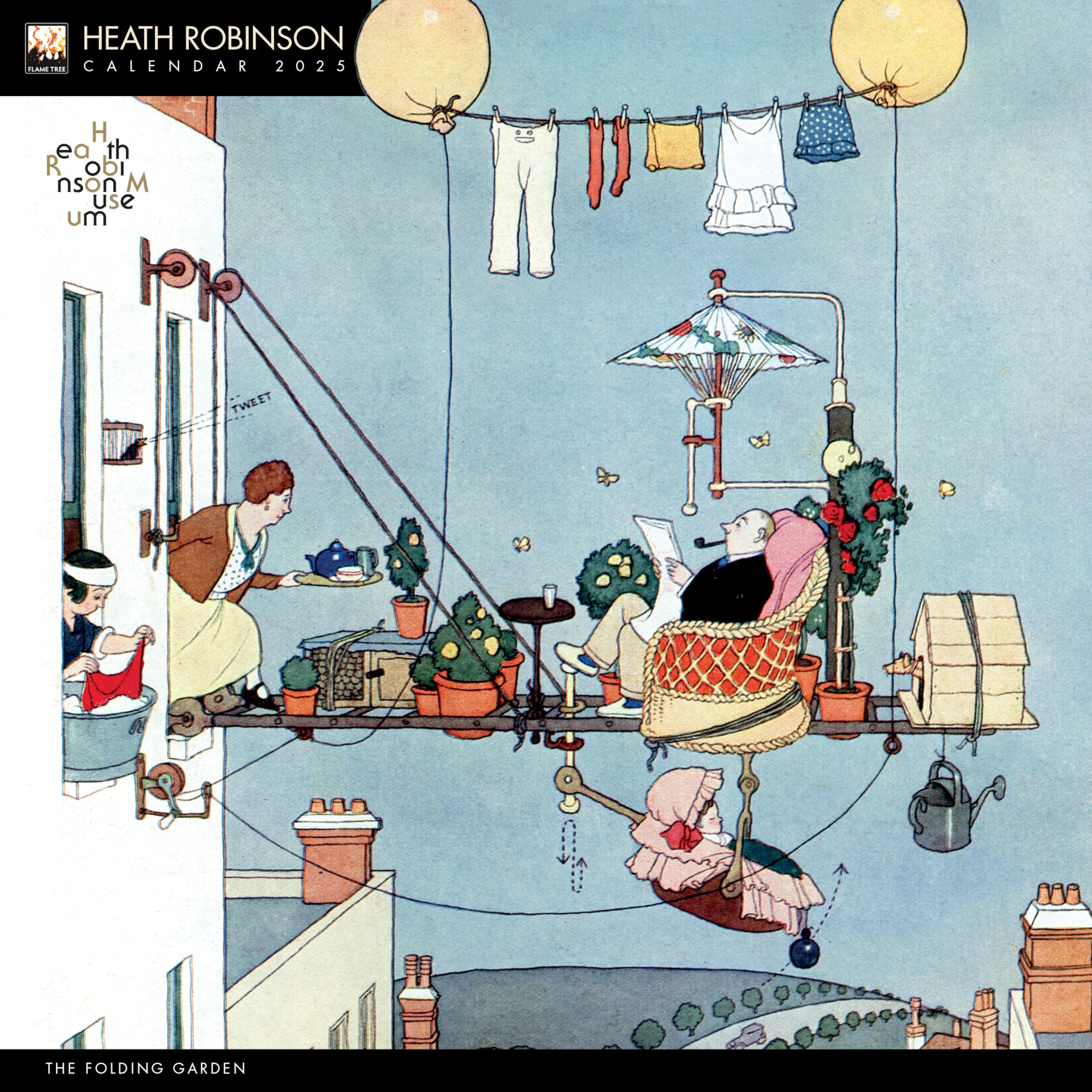Heath Robinson Wall Calendar 2025 (Art Calendar),New