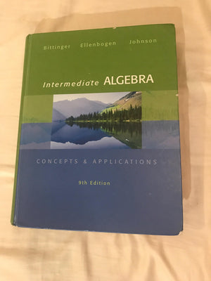 Intermediate Algebra: Concepts & Applications (9th Edition),New