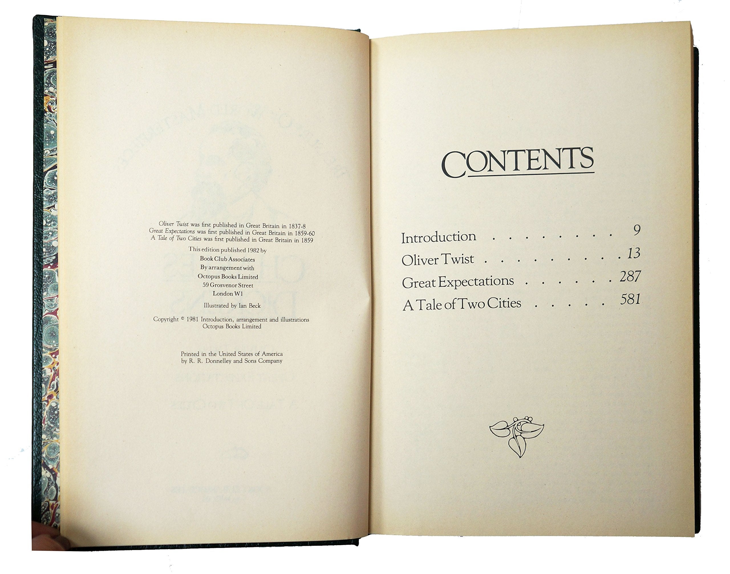 Treasury Of World Masterpieces: Oliver Twist, Great Expectations, A Tale Of Two Cities,Used