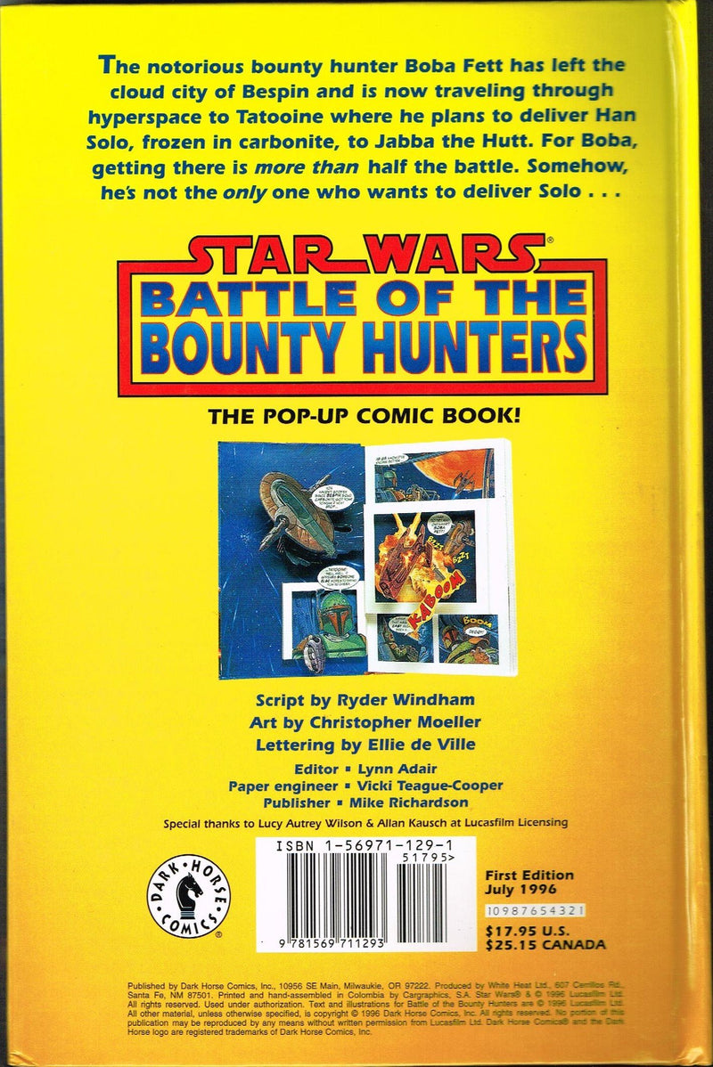 Battle of the Bounty Hunters (Star Wars) [Popup Comic Book],Used