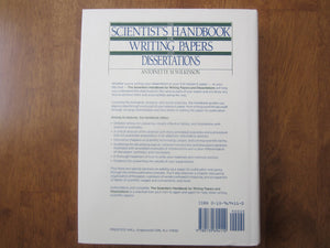 Scientist's Handbook for Writing Papers and Dissertations (PRENTICE HALL ADVANCED REFERENCE SERIES PHYSICAL AND LIFE SCIENCES),Used