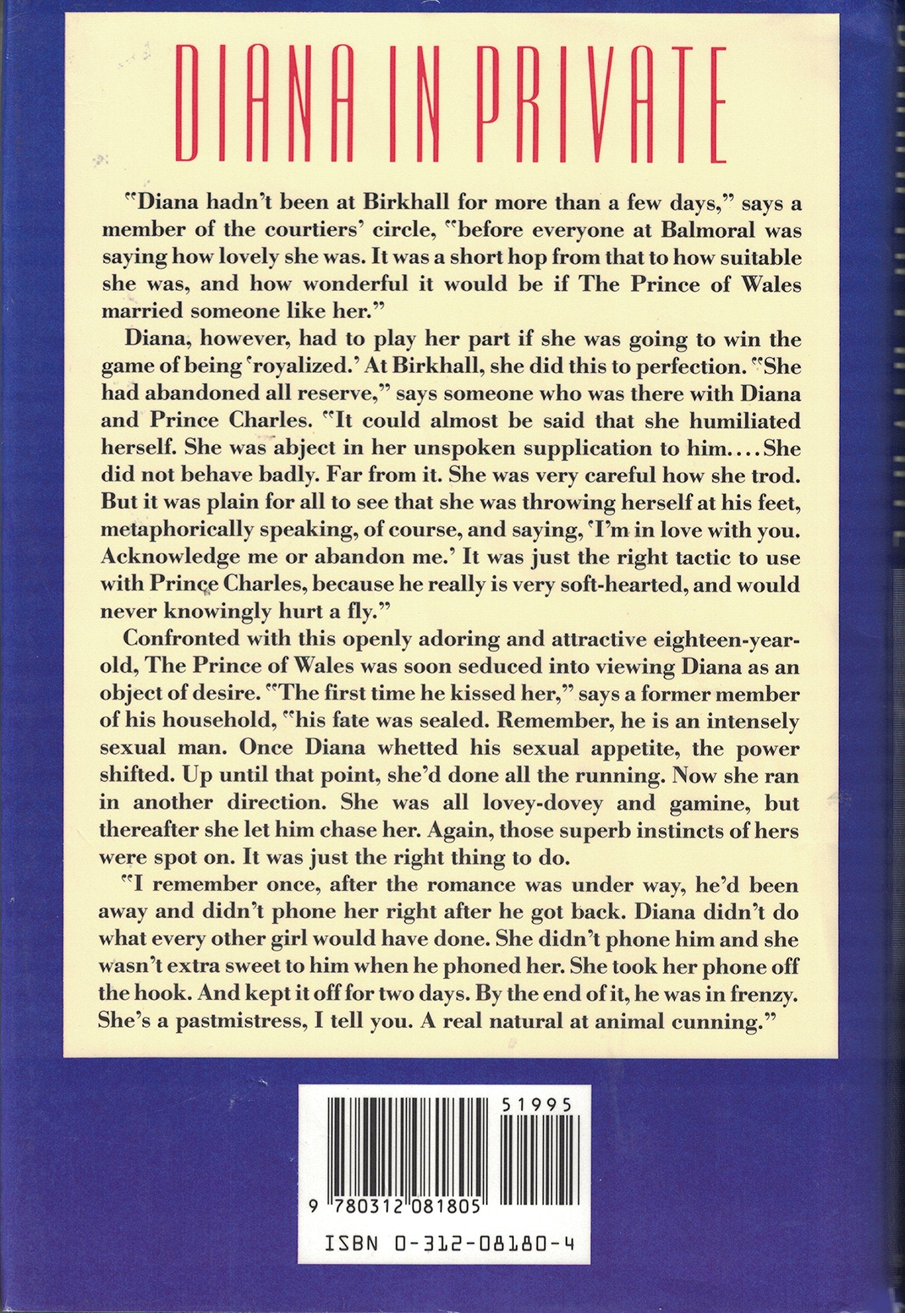 Diana In Private: The Princess Nobody Knows,New