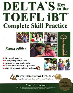 Delta's Key to the TOEFL iBT: Complete Skill Practice,Used