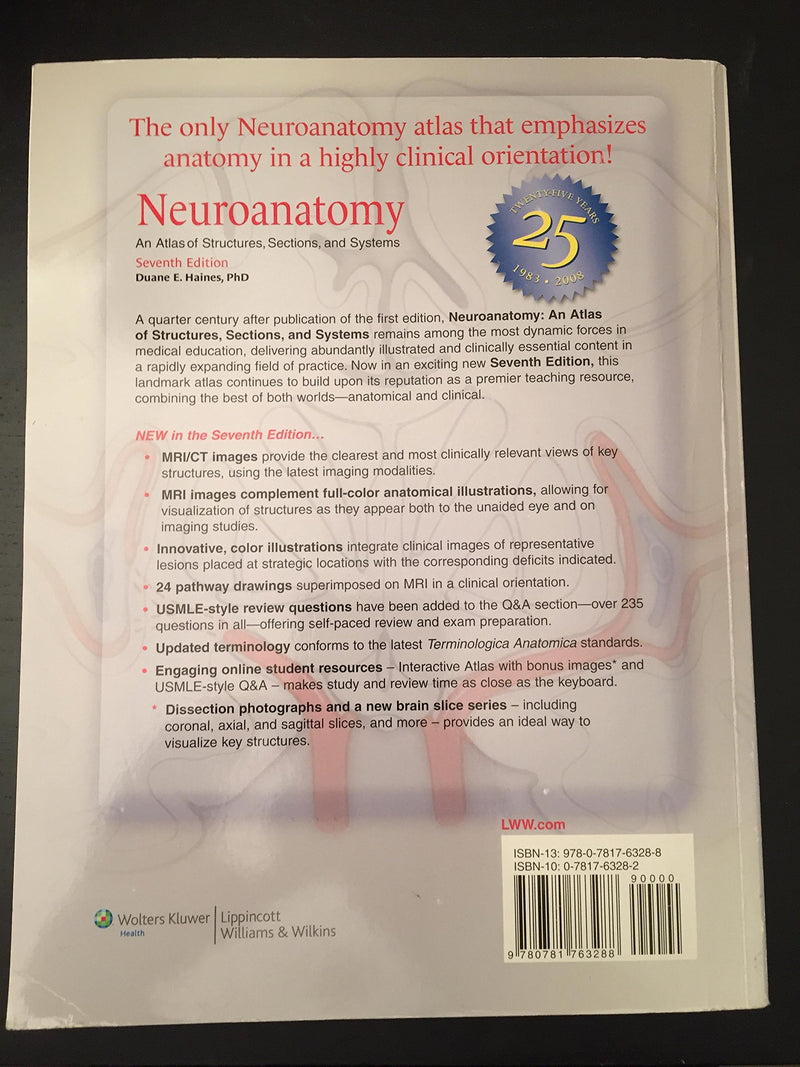 Neuroanatomy: An Atlas Of Structures, Sections, And Systems (Neuroanatomy: An Atlas Of Strutures, Sections, And Systems (Haines),Used